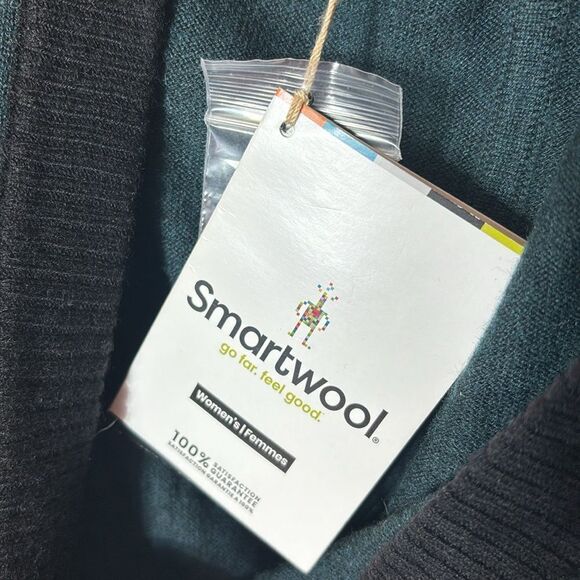 Smartwool women’s shadow pine hooded sweatshirt Everglade xs new merino wool - Picture 5 of 8